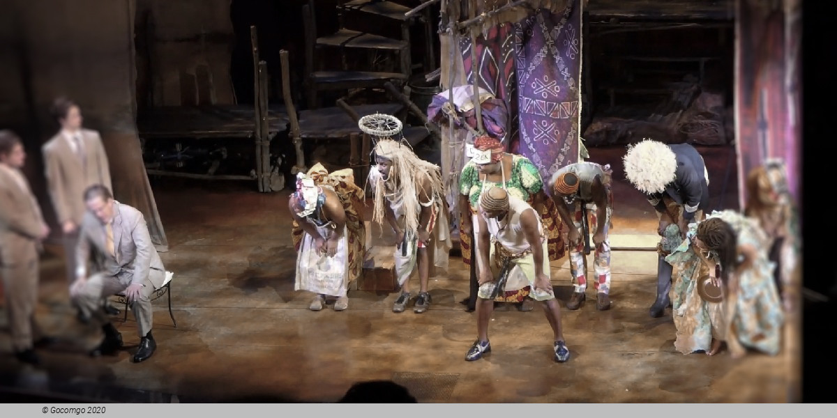 Scene 3 from the musical "The Book of Mormon" (Broadway production)