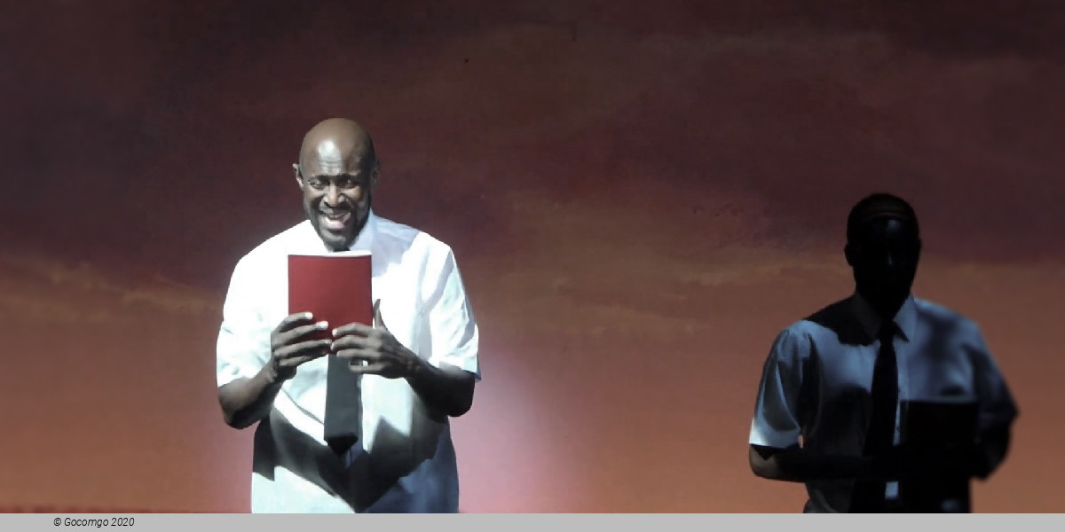 Scene 5 from the musical "The Book of Mormon" (Broadway production)