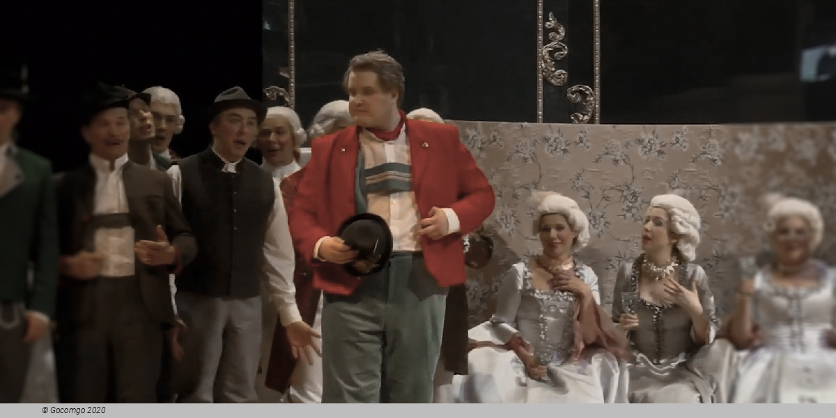 Scene 3 from the operetta "The Bird Seller"