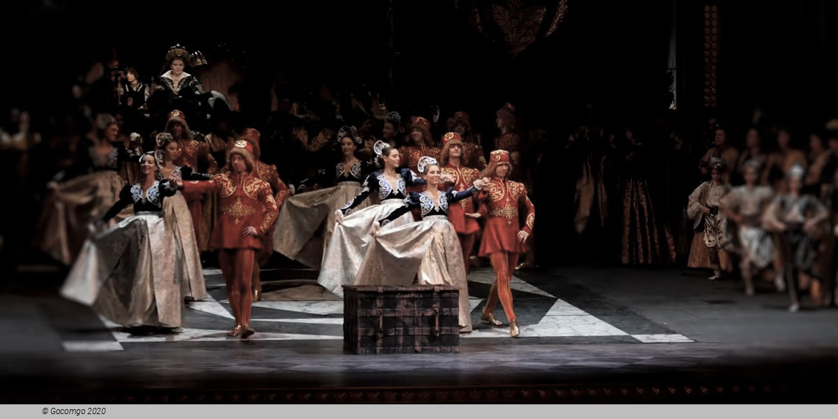 Scene 4 from the opera "Hunyadi László"