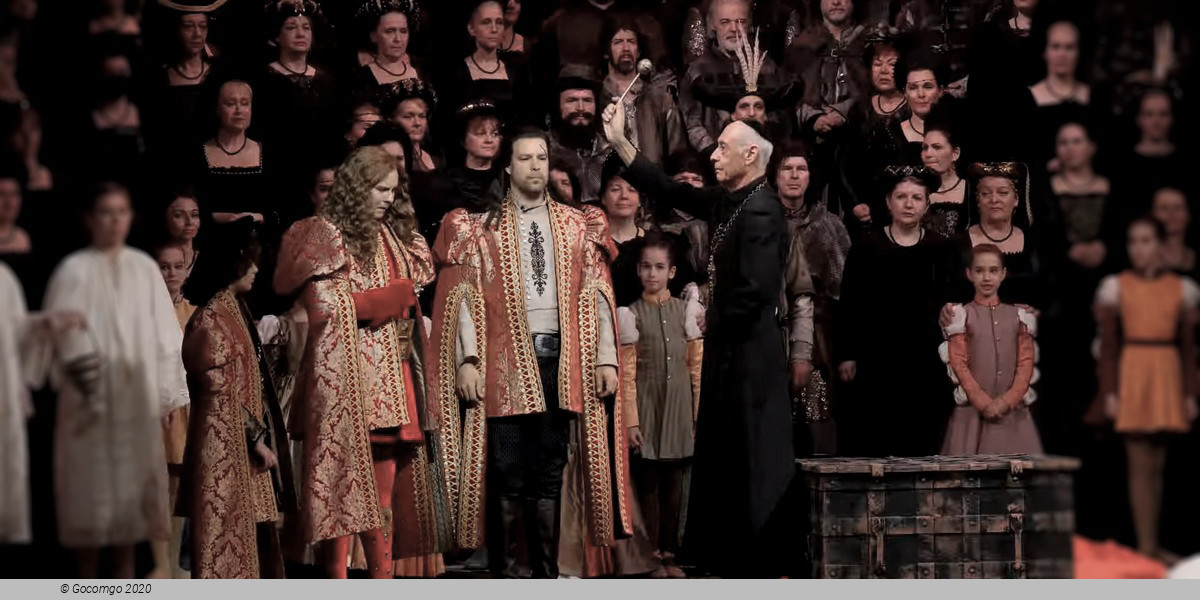 Scene 9 from the opera "Hunyadi László"